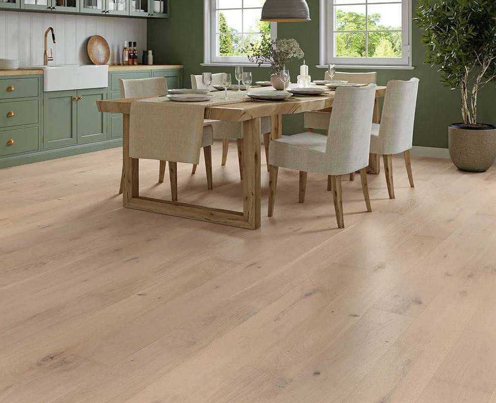 Skogfivel Engineered Oak Flooring, Rustic, Brushed, UV Oiled, 190x15x1900mm Image
