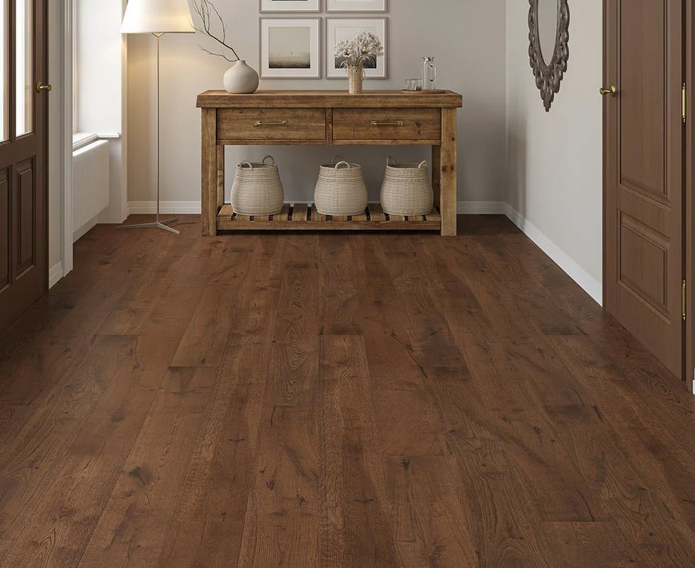 Solmira Engineered Oak Flooring, Rustic, Brushed, UV Oiled, 190x15x1900mm Image