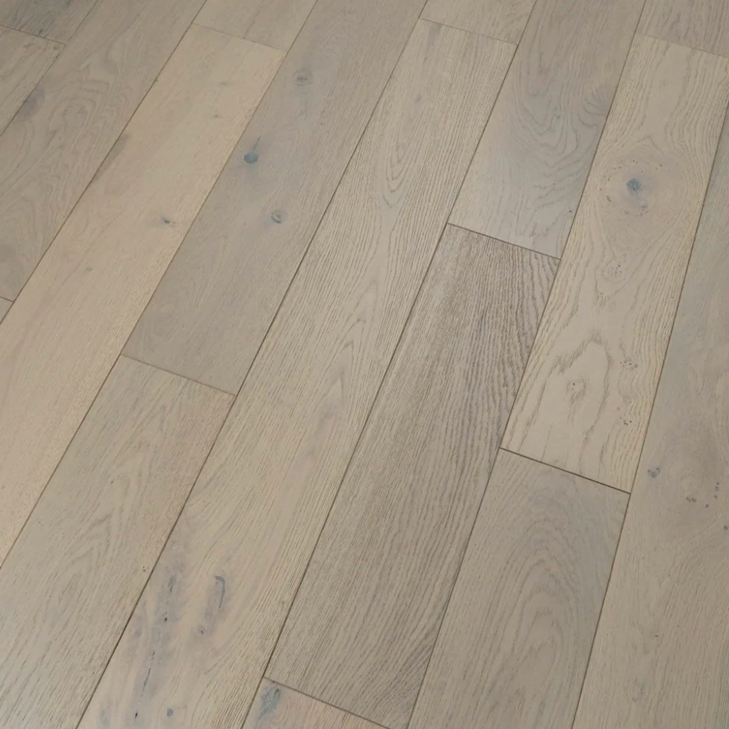 Tradition Comfort Grey Engineered Oak Parquet Flooring, Brushed & Matt Lacquered, 150x14xRLmm Image