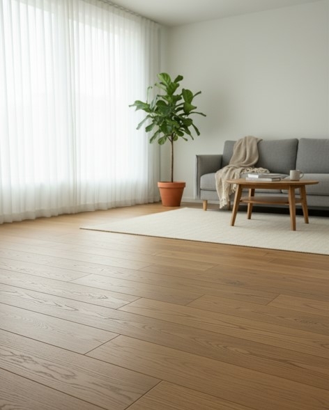 Tradition Engineered Oak, Golden Age,Brushed, Prime, Lacquered, 190x14x1900mm Image