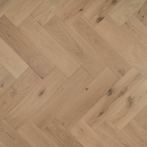 Tradition Engineered Oak Parquet Flooring, Herringbone, Natural, Invisible Finish, 150x14x600mm Image