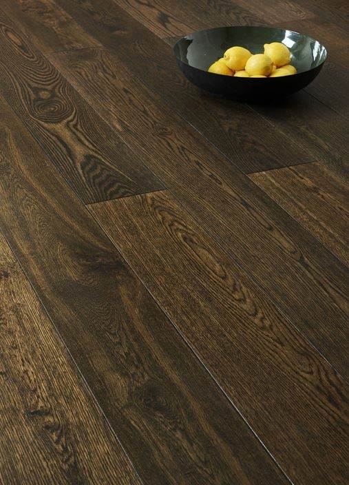 Tradition Nature Engineered Oak Elderwood, Brushed Dark Stained, UV Oiled 190x14x1900mm Image