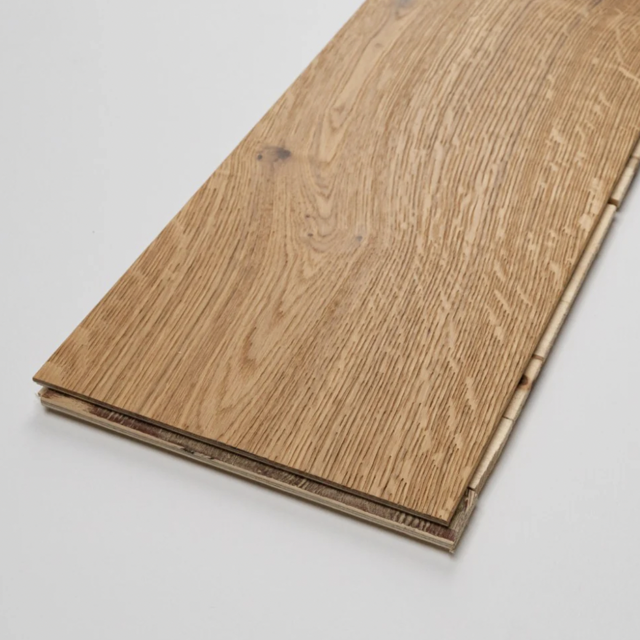 Tradition  Engineered Oak Flooring, Natural, Brushed, Oiled, 190mm x14mm x1900 mm Image