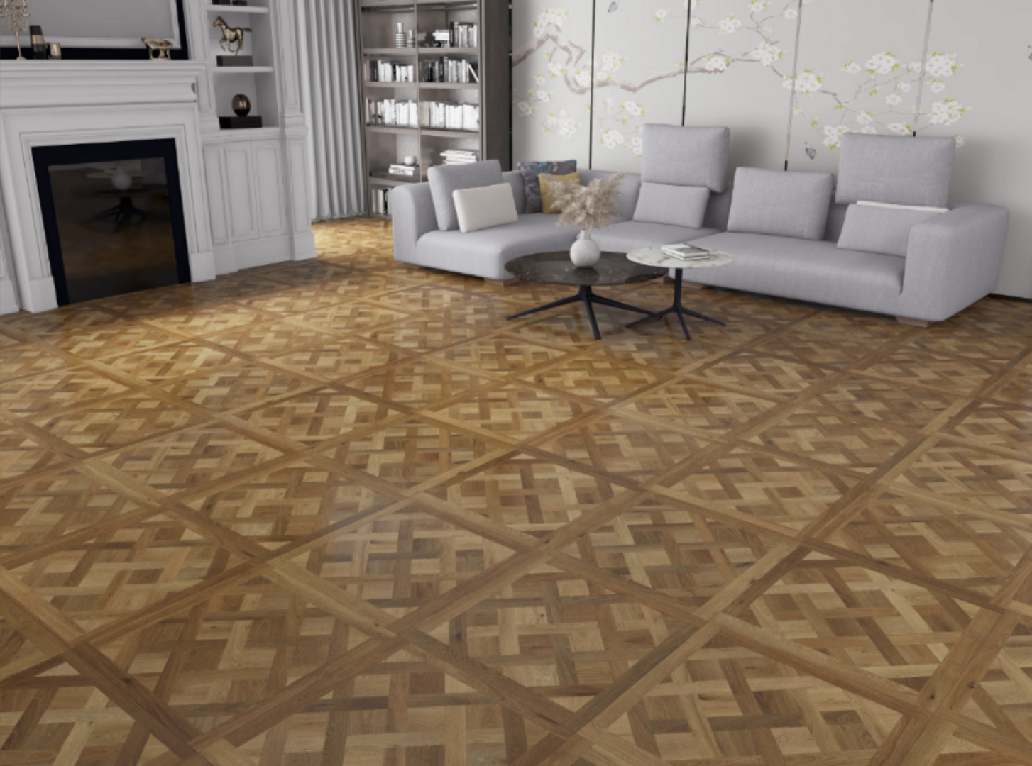 Tradition SPC Versailles Panel Classic Natural Vinyl Flooring, 600x6.5x600mm Image