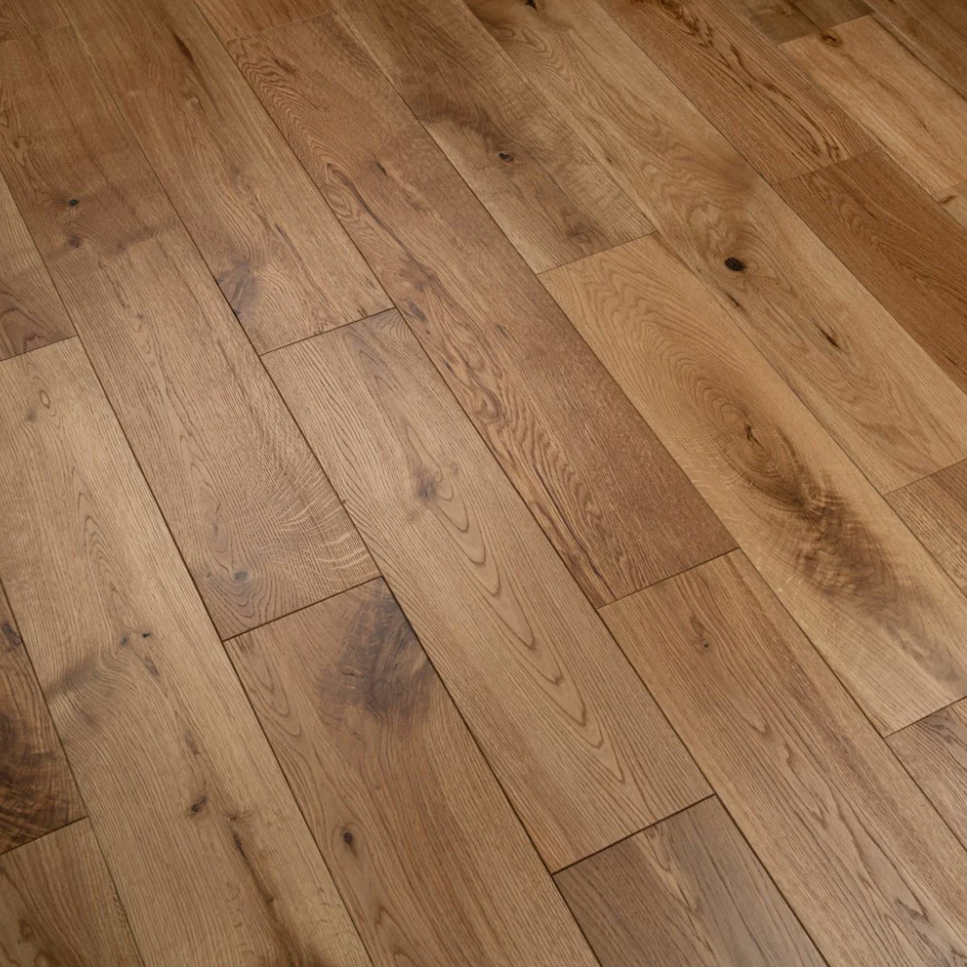 Tradition Solid Oak Flooring, Natural, Brushed, Oiled, RLx150x18mm Image
