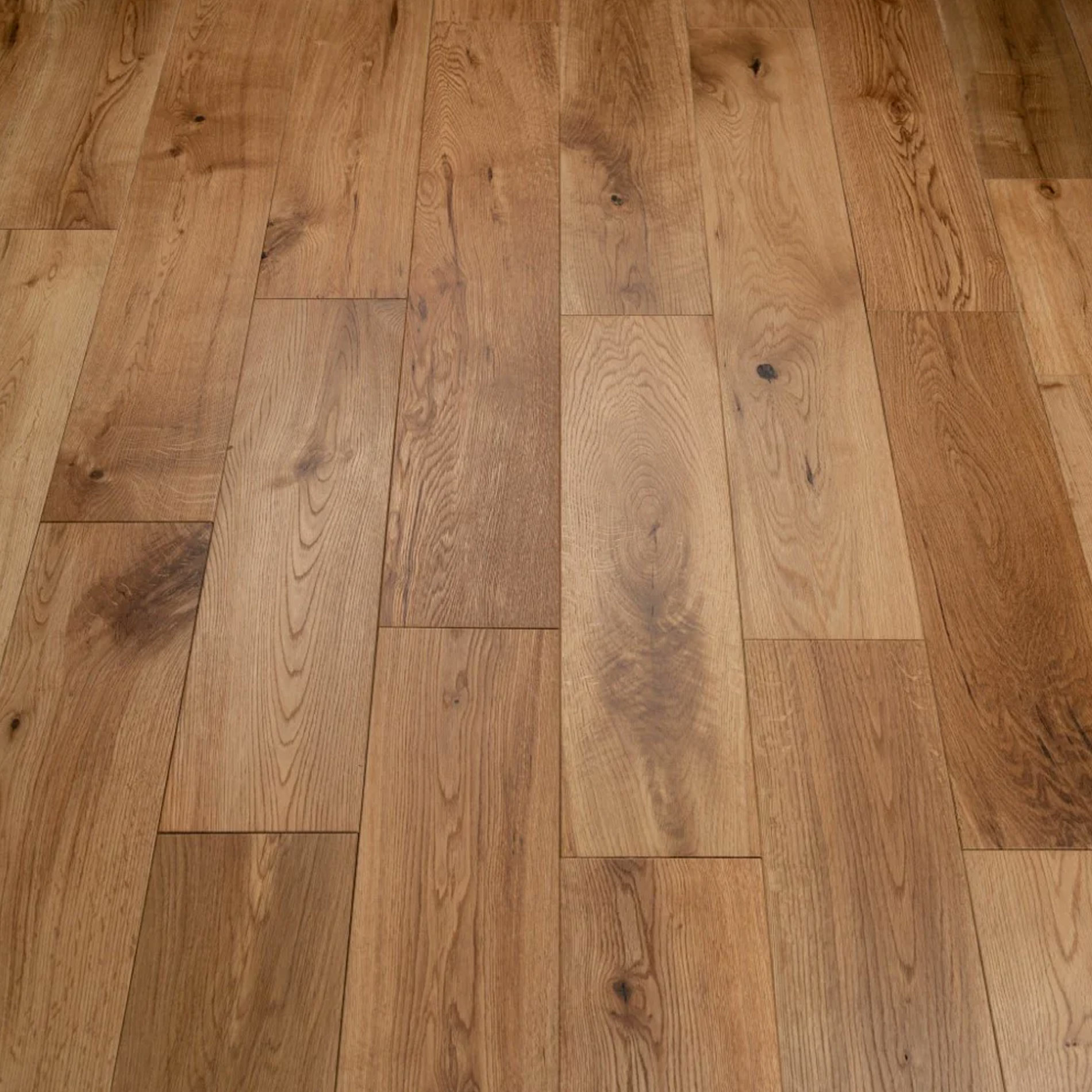 Tradition Solid Oak Flooring, Natural, Brushed, Oiled, RLx150x18mm Image