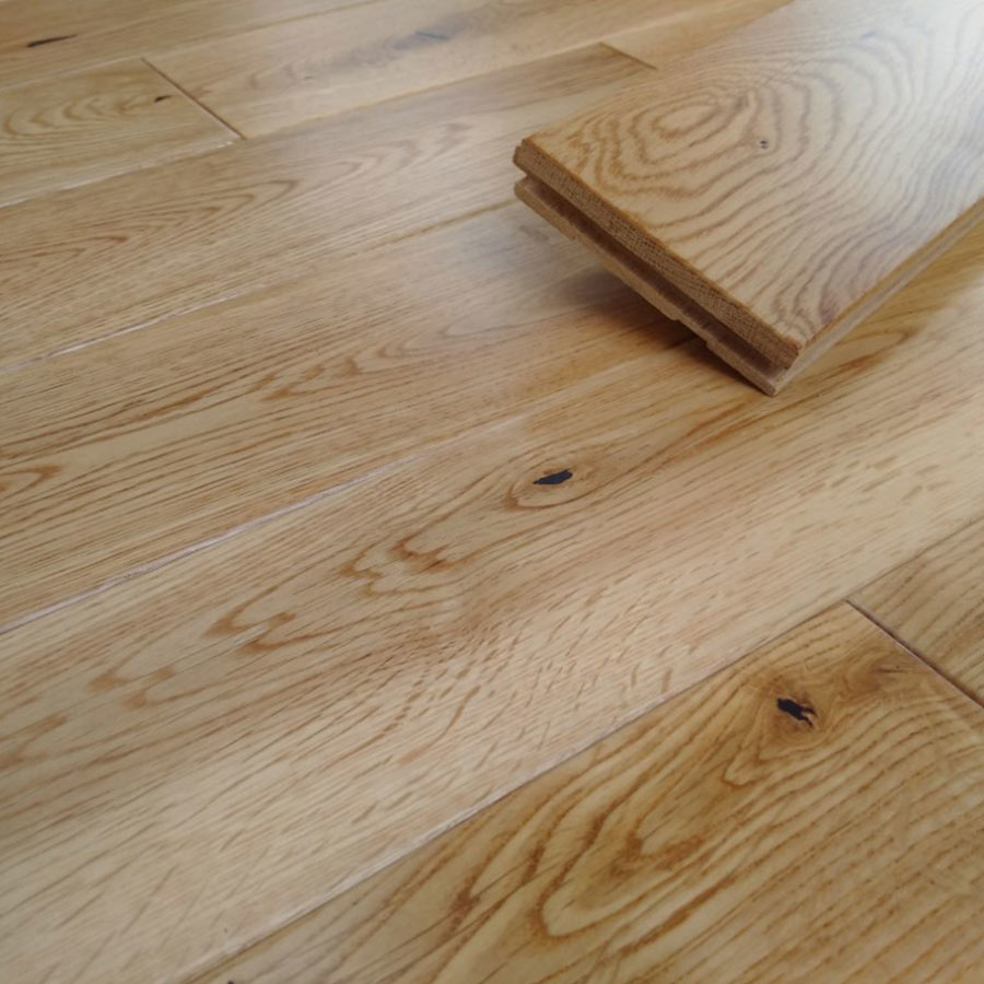 Tradition Solid Oak Flooring, Rustic, Lacquered, RLx90x18mm Image
