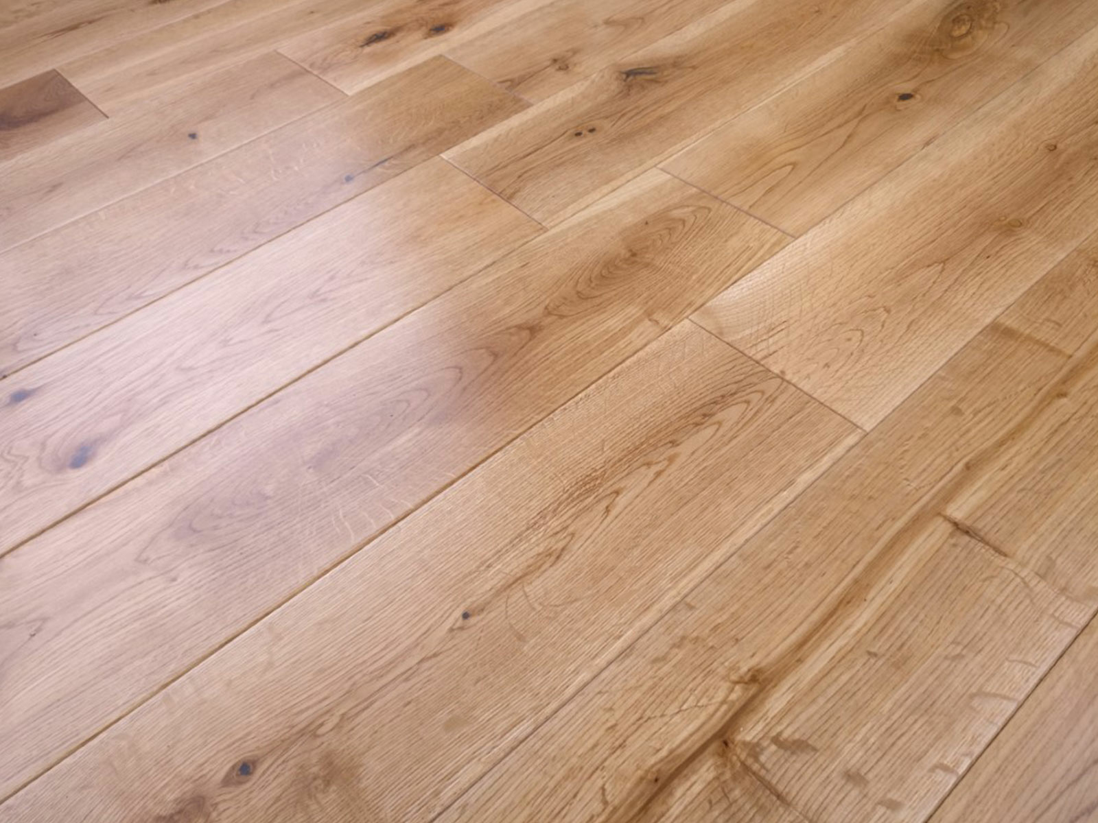 Tradition Solid Oak Flooring, Rustic, UV Lacquered, RLx125x18mm Image