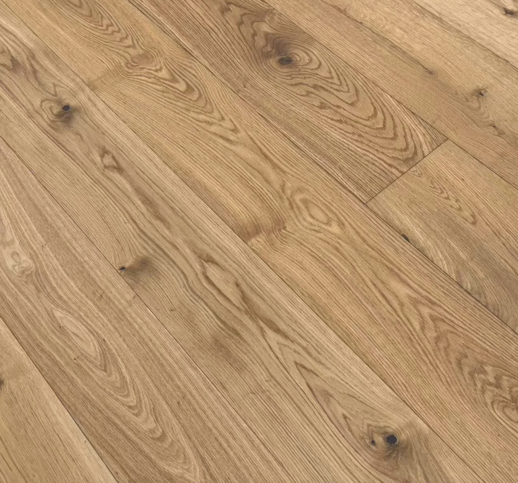Tradition Sunbeam Smoked Engineered Oak Flooring, Sunbeam, Light Brushed & Oiled, 190mm x14mm x 1900mm Image