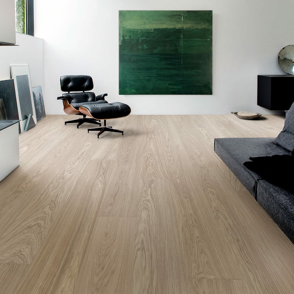 V4 Bjelin, Misty White Oak Engineered Flooring, Natural, Stained, Brushed & UV Lacquered, 206x11.3x2200mm Image