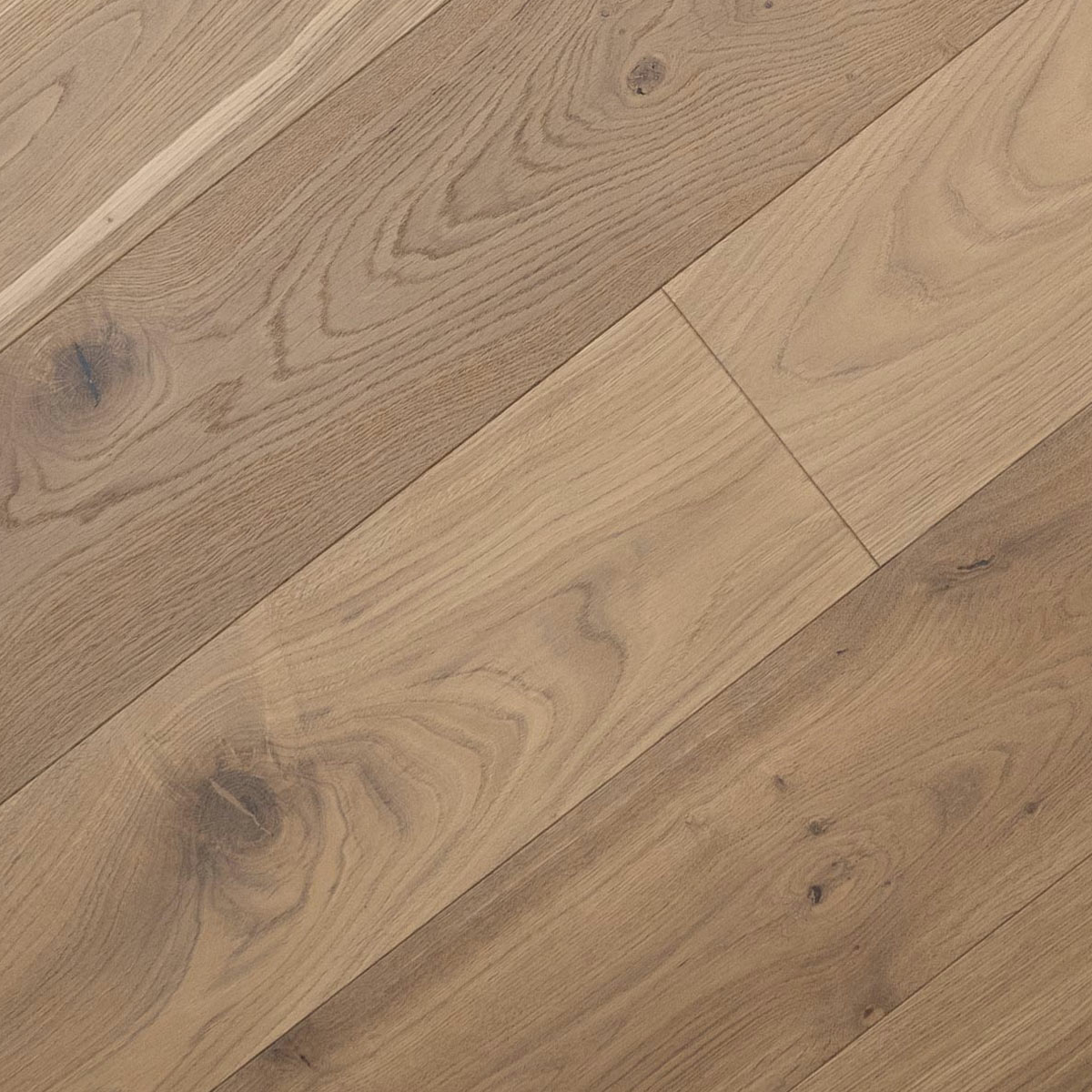 V4 Deco Plank, Smoked White Oak Engineered Flooring, Rustic, Brushed & UV Oiled, 190x14x1900mm Image