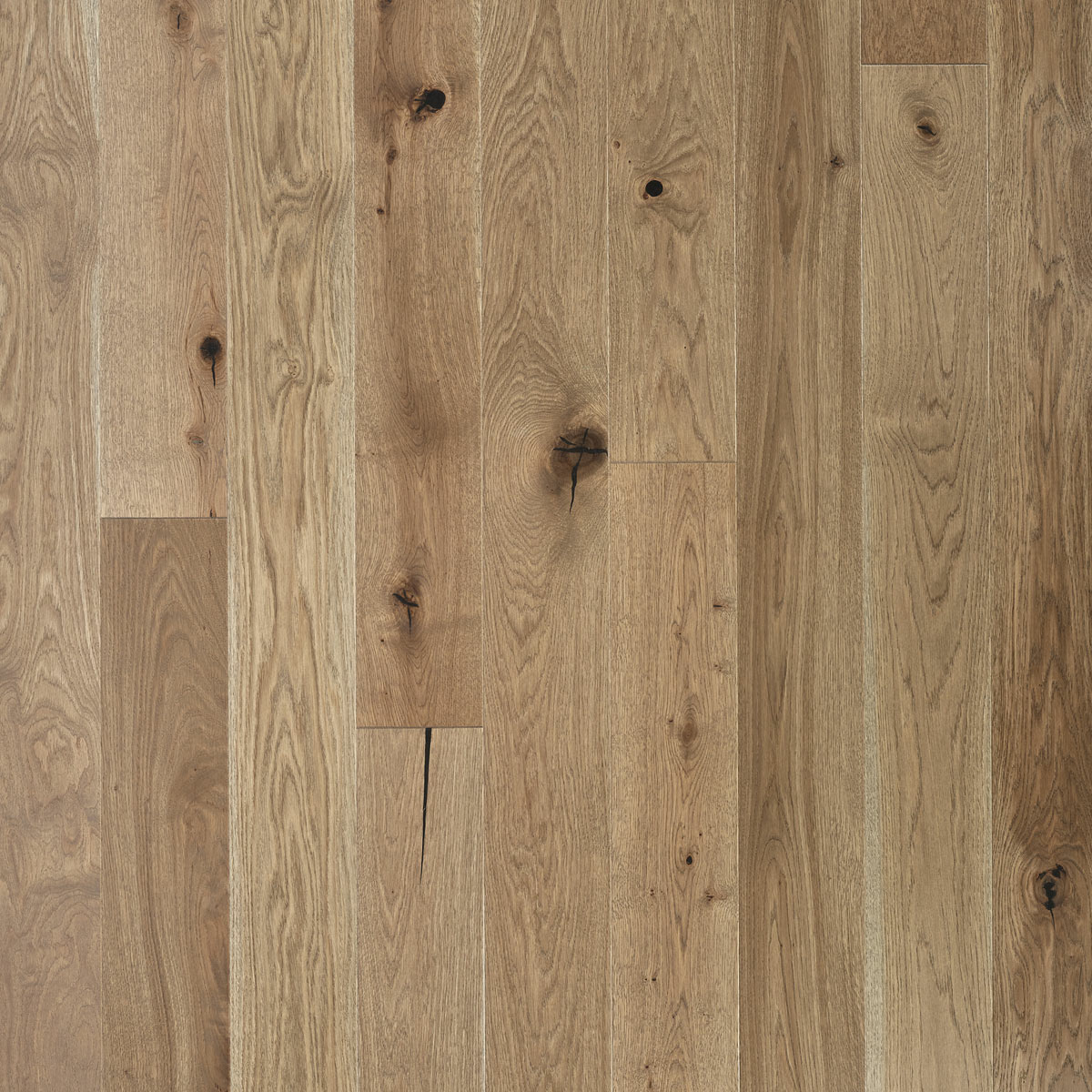 V4 Driftwood, Pebble Grey Engineered Oak Flooring, Rustic, Stained, Brushed & Matt Lacquered, 155x14x2200mm Image