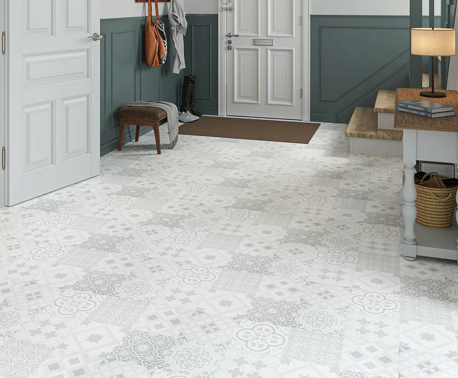 Wintermere Victorian Tile Laminate Flooring, 405x8x805mm Image