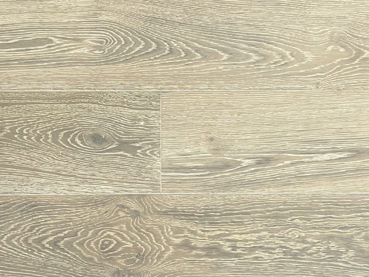 Xylo Engineered Polar White Oak Flooring, Rustic, Brushed, UV Oiled, 190x14x1900mm Image