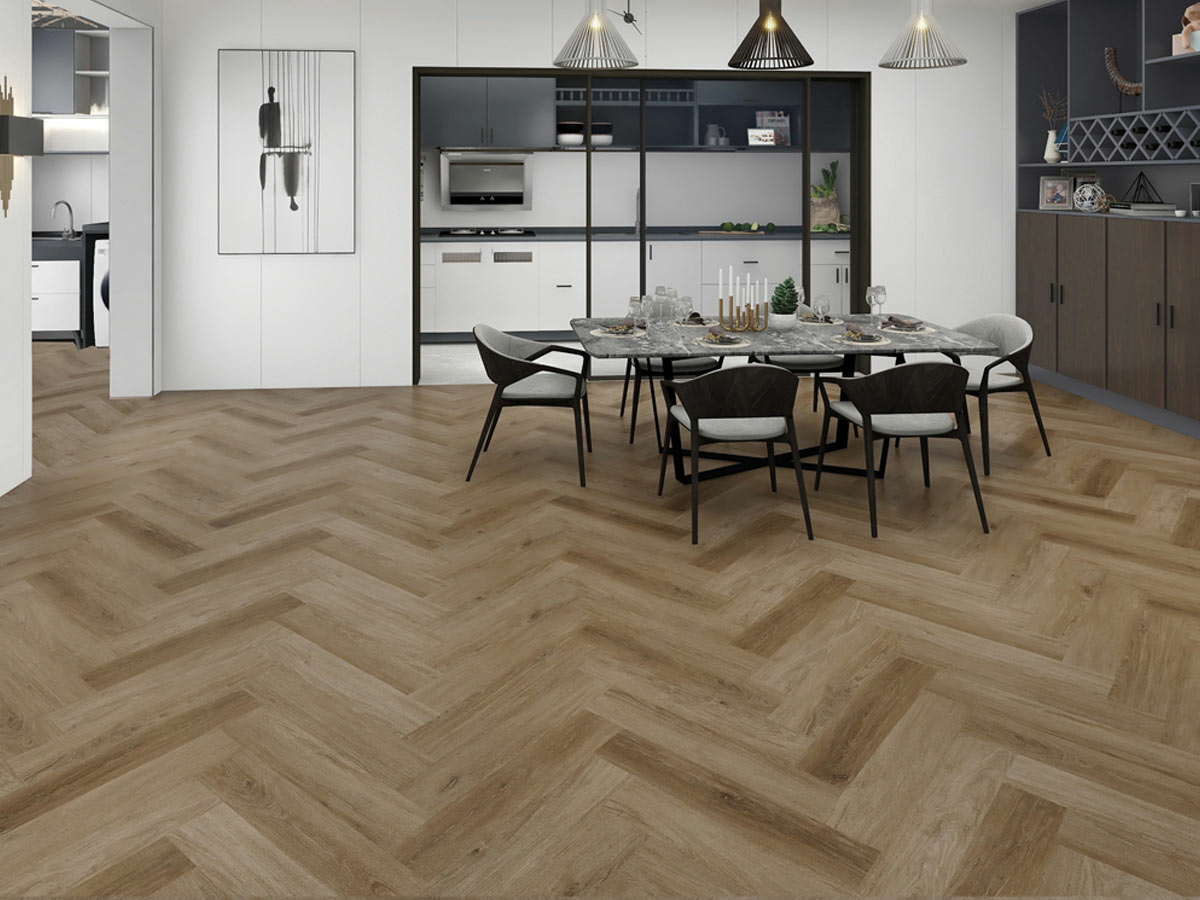 Xylo Royal Canberra, Herringbone, SPC, Vinyl Flooring, 110x6x620mm Image