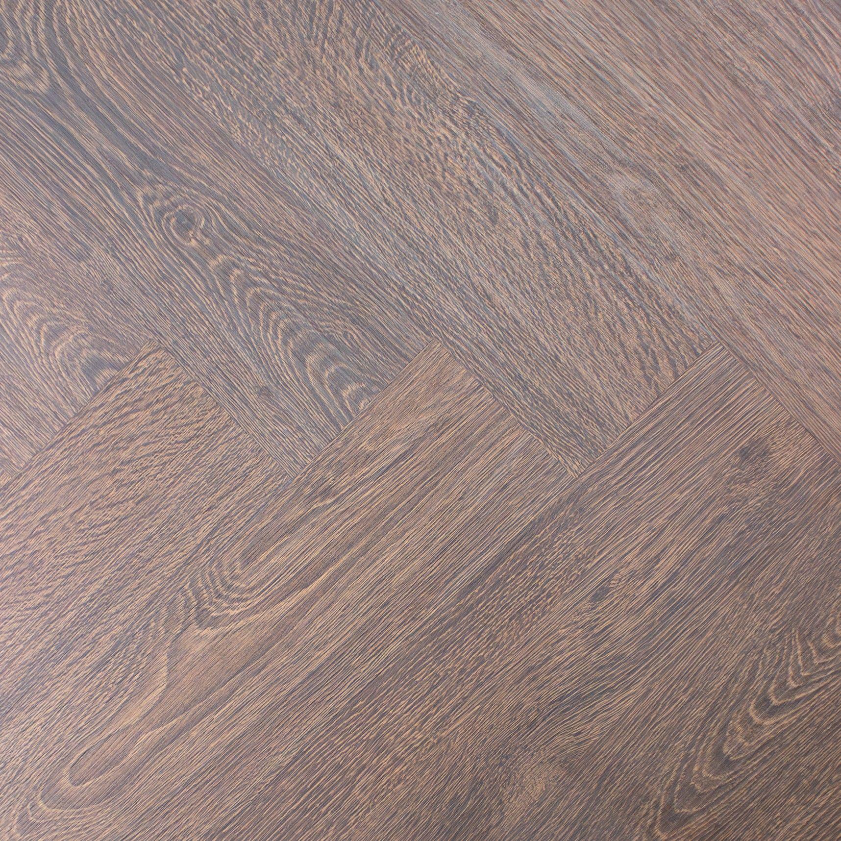 Evergreen Aqua Aged Timber SPC Vinyl Flooring, Herringbone, 122x5x610mm Image