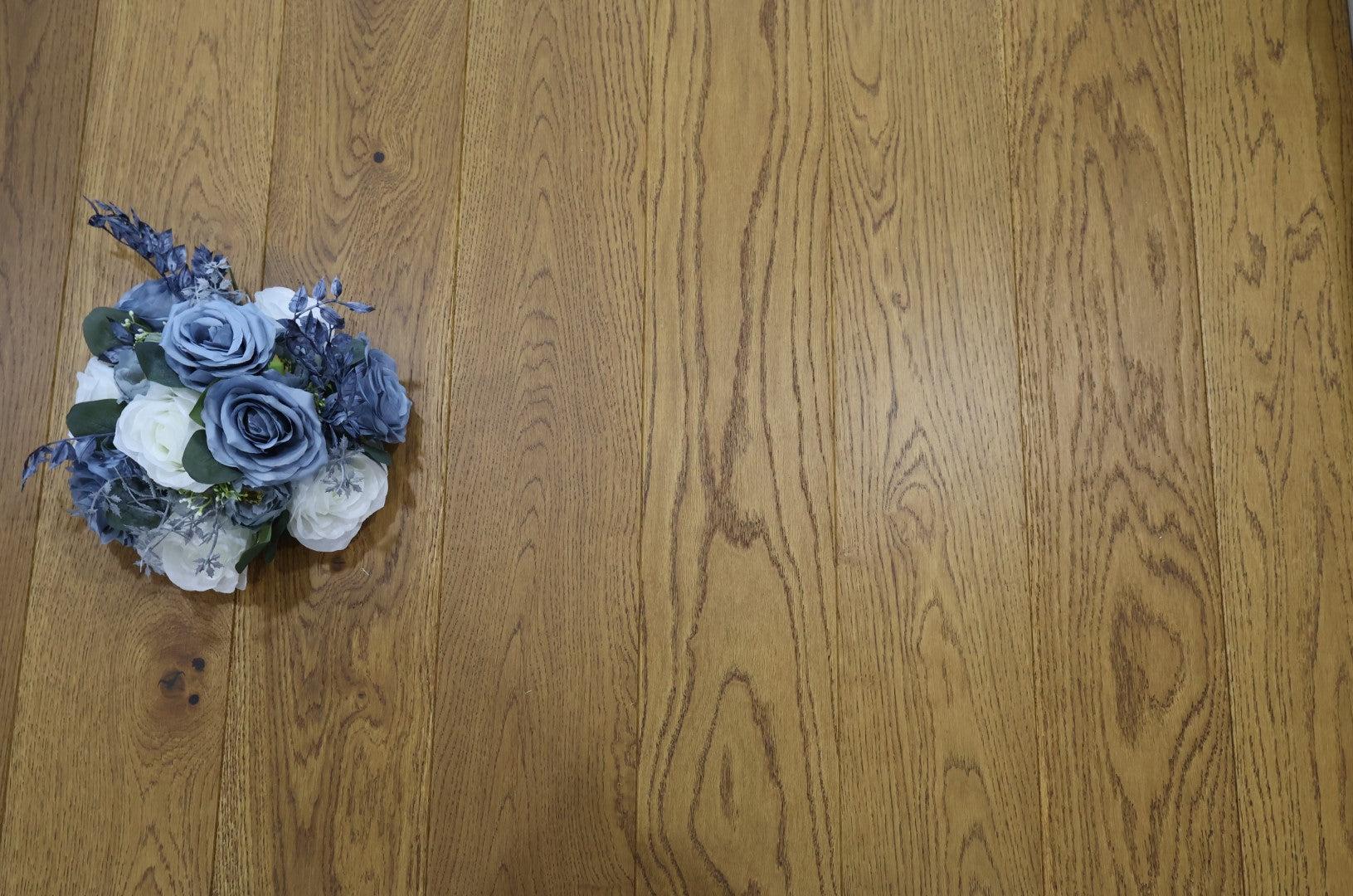 Tradition Engineered Oak Flooring, Golden Wheat, Brushed, Matt Lacquered, 150x14x1900mm Image