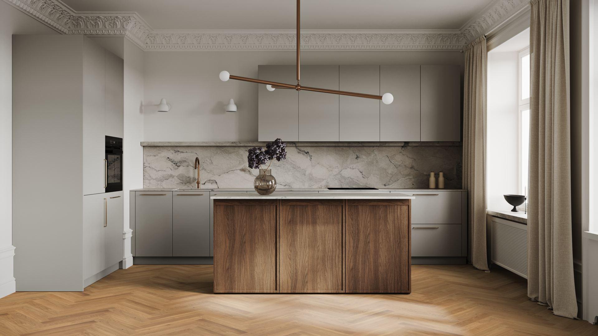Kahrs Large Herringbone Oak Herringbone Cd Oiled Engineered Flooring, Brushed & Oiled, 120x11x600mm Image