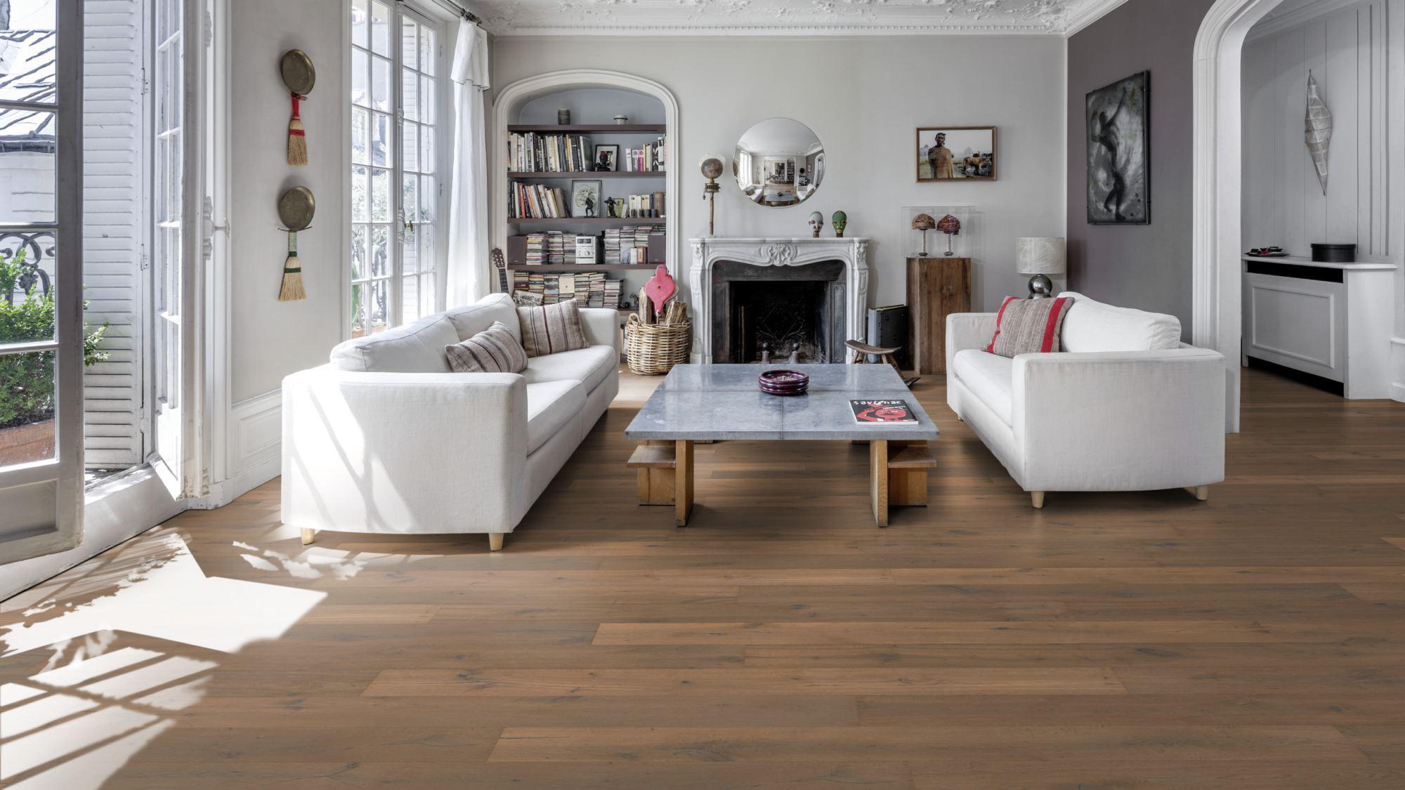 Kahrs Tempest Oak Tramontane Engineered Flooring, Brushed & Oiled, 220x14x2200mm Image