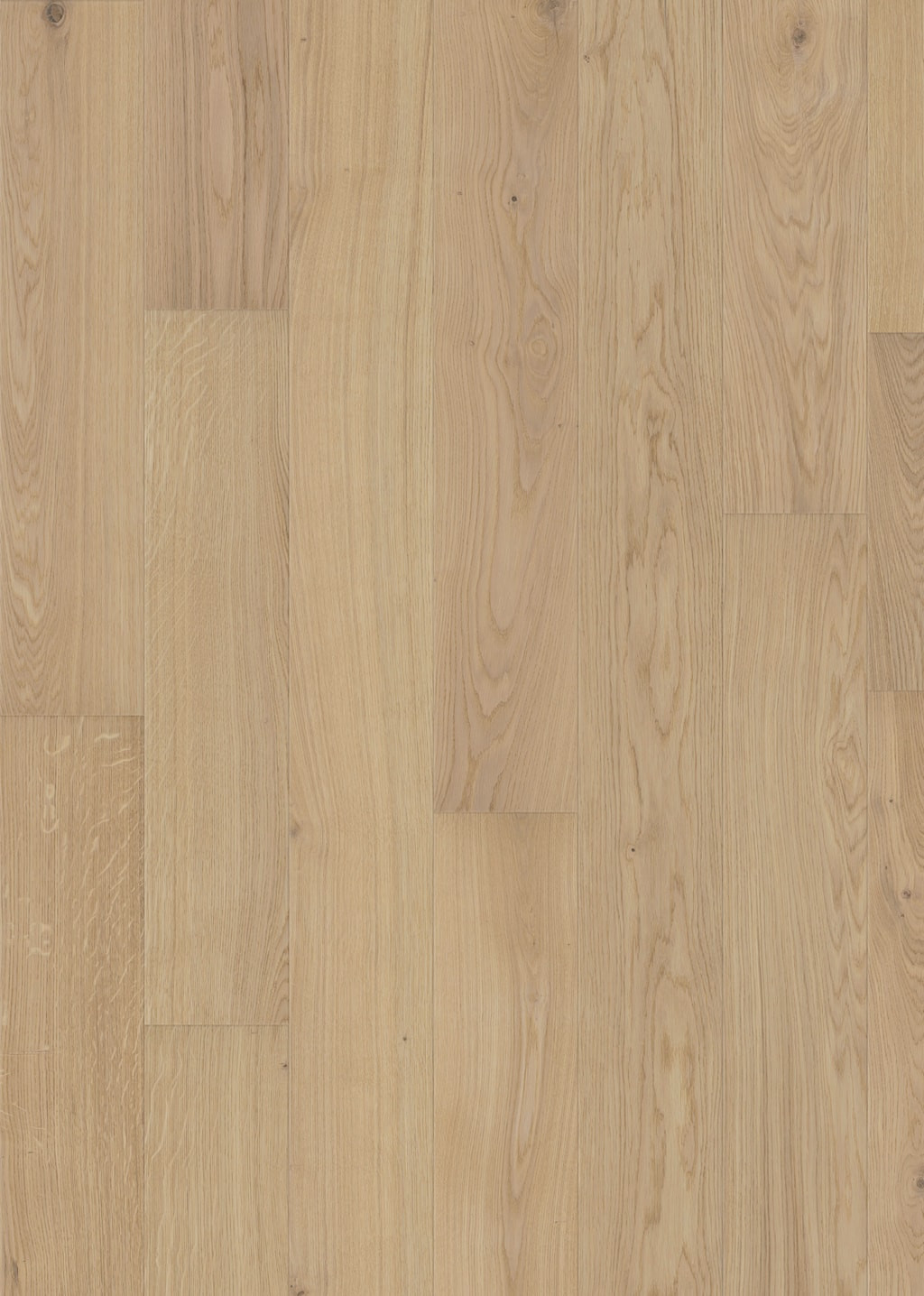 Kahrs Canvas Wide Oak Fawn Wide Matt Engineered Flooring, Brushed & Matt Lacquered, 187x13x1860mm Image